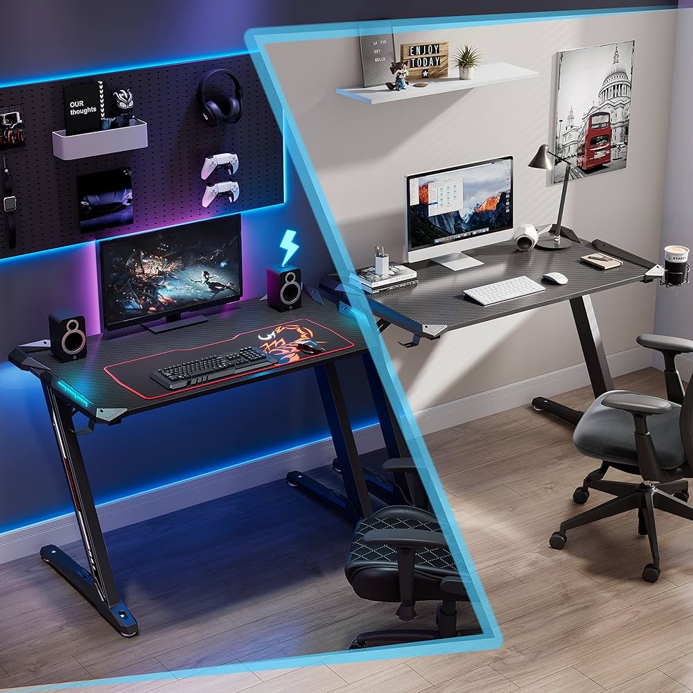 勉強机① 机本体 Amazon.co.jp: EUREKA ERGONOMIC Z1S Gaming Desk フラッグ